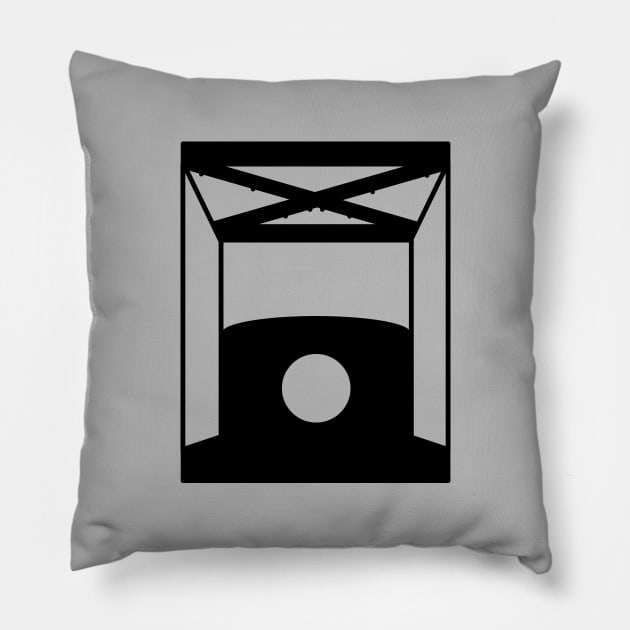 Glass Box (Twin Peaks) Pillow by NoirPineapple