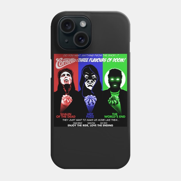 The Cornetto Trilogy: Three Flavours of Doom! Phone Case by cabinboy100