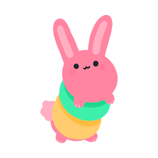 cute little bunny desert design T-Shirt