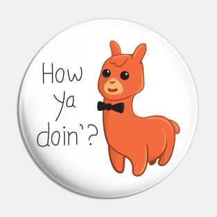 Cute Alpaca T-shirt Pin