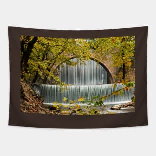 Palaiokaria bridge & waterfall (revisited) Tapestry