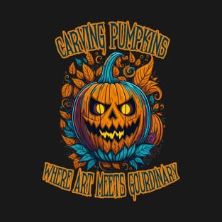 Spooky Pumpkin Carving: Art Meets the Gourdinary T-Shirt