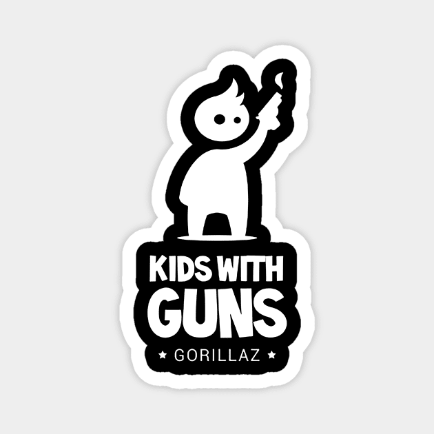 kids with guns Magnet by Thinkerman