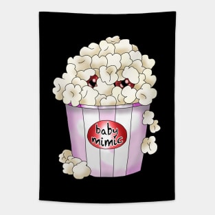 baby mimic popcorn on a plain background Tapestry