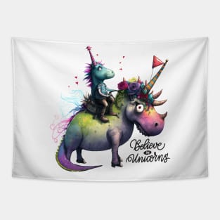 Believe in unicorns t-shirt Tapestry