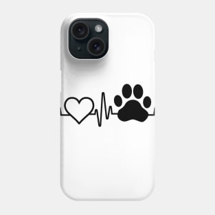 Paw Tshirt Ladies Heartbeat Phone Case