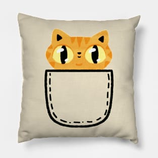 Orange tabby cat Pillow