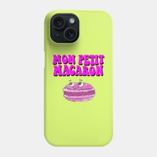 Cute Macaron Drawing With Groovy Text Phone Case