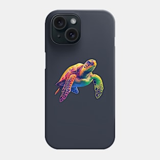 Psychedelic Sea Turtle Phone Case