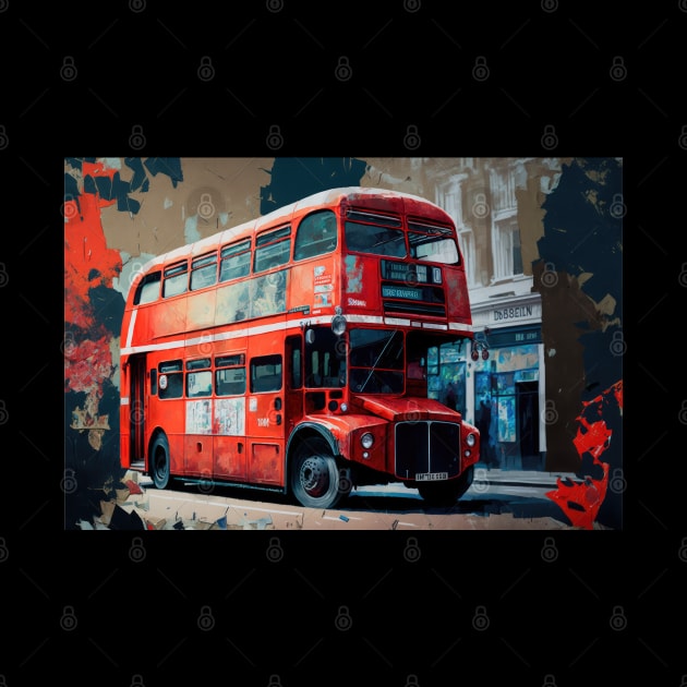 London Bus by Buff Geeks Art