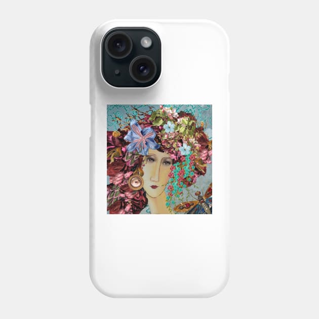 Eye, eye, it's Modigliani in a flowery hat Phone Case by Taluula
