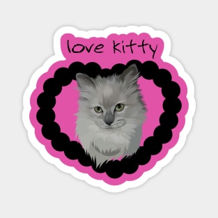 Love kitty cat Magnet