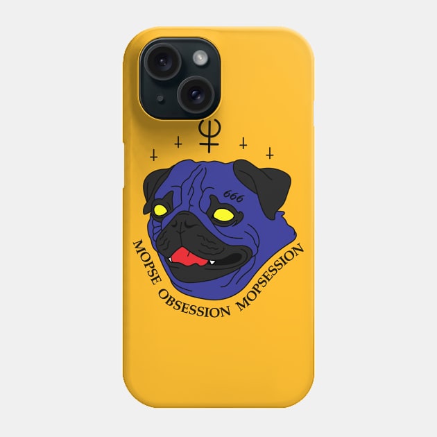 Pug Obsession Phone Case by Nisse The Drummer