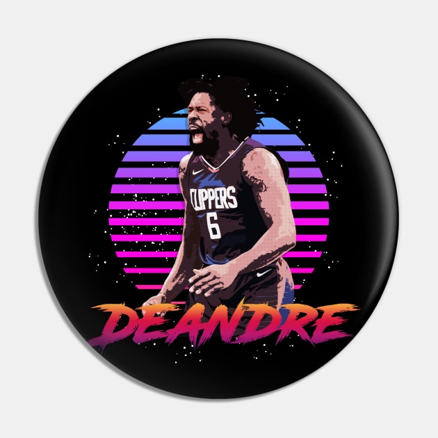 Deandre Retrowave Outrunner Pin by StupidHead