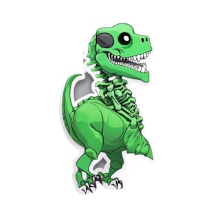 Cute Green Dino T-Shirt