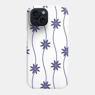 Blue Floral Pattern Phone Case