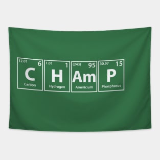 Champ (C-H-Am-P) Periodic Elements Spelling Tapestry