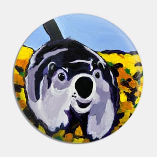 Violet the Woodchuck Pin