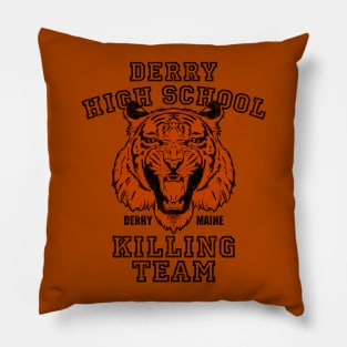 Vintage Derry Tigers Black and Orange Pillow