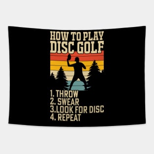 How To Play Disc Golf - Disc Sport Tapestry