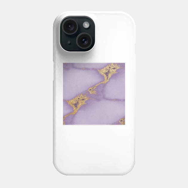 Massimo violet marble - gold Phone Case by marbleco