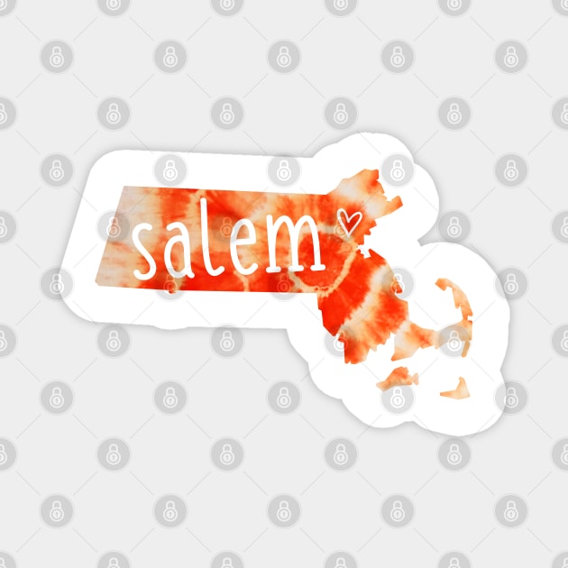 Tie Dye Salem Massachusetts Magnet by aterkaderk