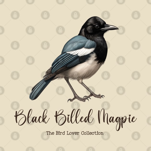 Black-Billed Magpie - The Bird Lover Collection by goodoldvintage