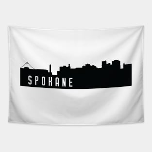 Spokane City Silhouette Tapestry