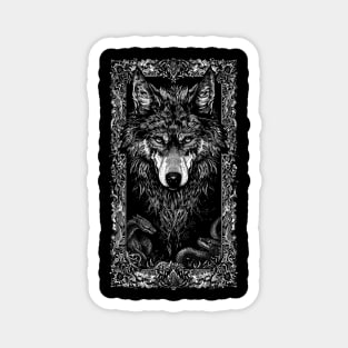 Black Wolf Magnet