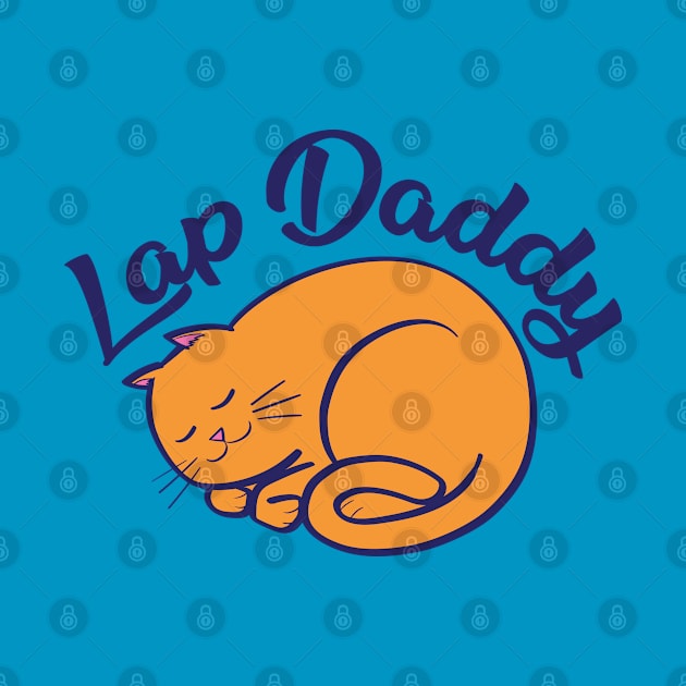 Lap Daddy (orange cat) by mcillustrator