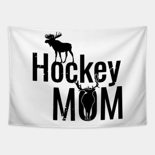 Hockey Mom with Reindeers Tapestry