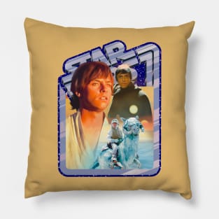 Hero (Blue Starfield, original border) Pillow