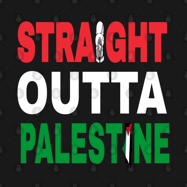 Straight Outta Palestine - Handala and Map - Front by SubversiveWare