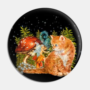 The fairy and the cat Pin