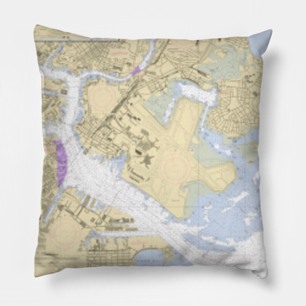 Nautical Chart Pillows