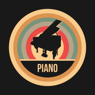 Retro Vintage Piano Gift For Pianists T-Shirt