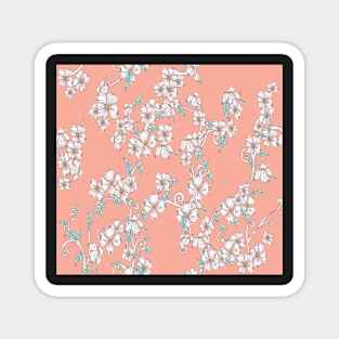 Flower seamless pattern Magnet