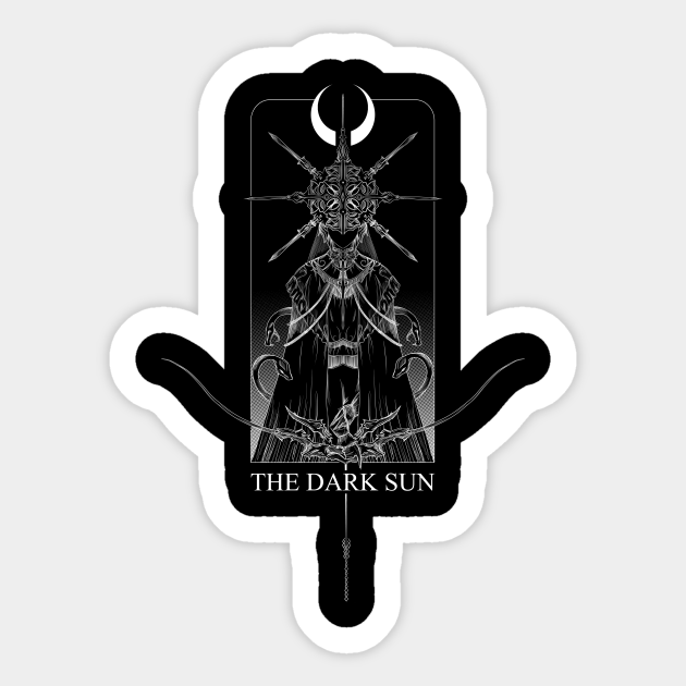 The Dark Sun Dark Souls Aufkleber Teepublic De