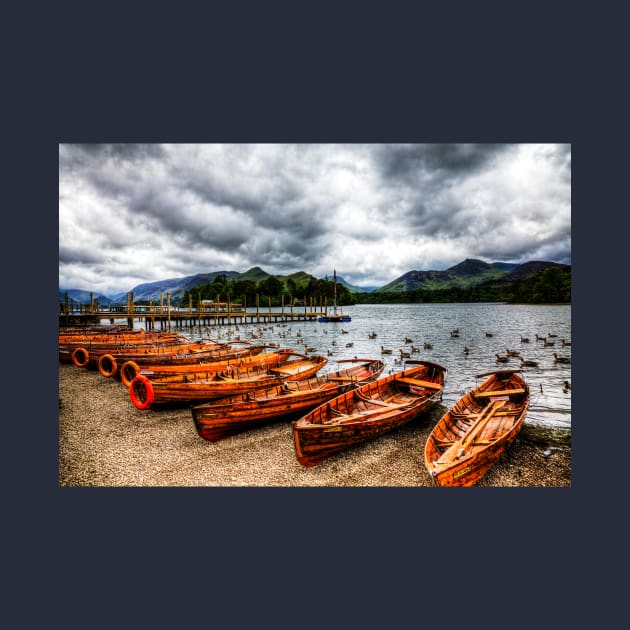 Derwentwater Rowing Boats Before The Storm by tommysphotos