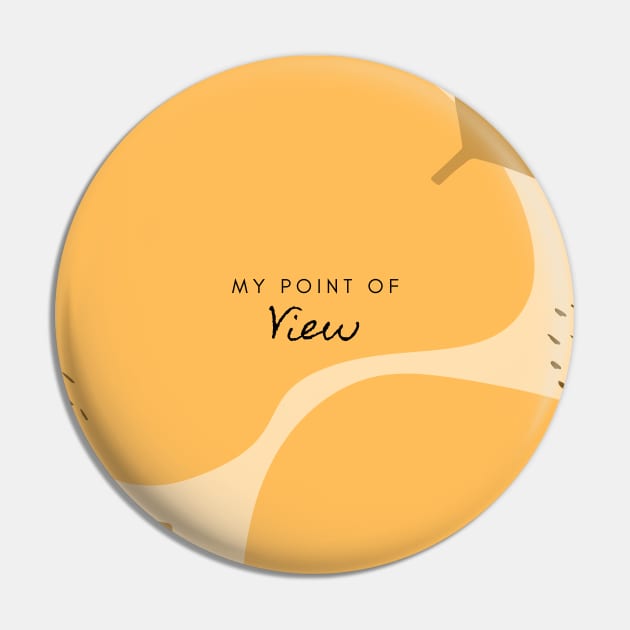 My Point of View (yellow) Pin by Laradona