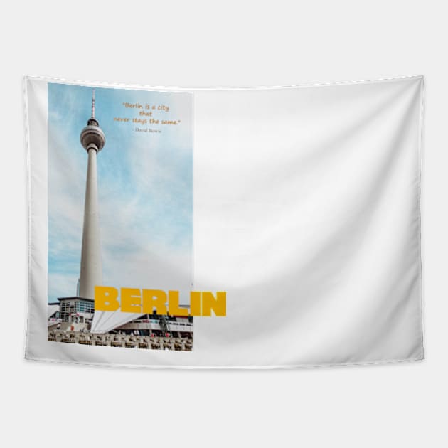 BERLIN STICKER Discover the Vibrant and Iconic City of Berlin Tapestry by TareQ-DESIGN