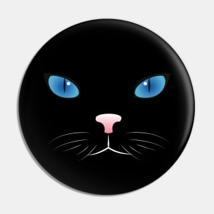 Black cat Pin