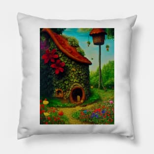 A Magical Garden Getaway Pillow