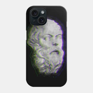 Socrates Glitched Design Phone Case