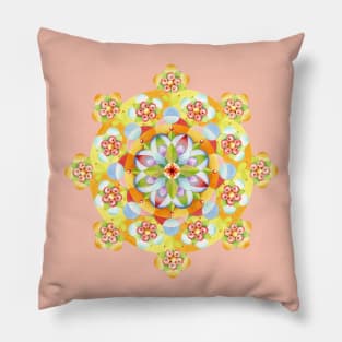 Flower Garden Mandala Pillow