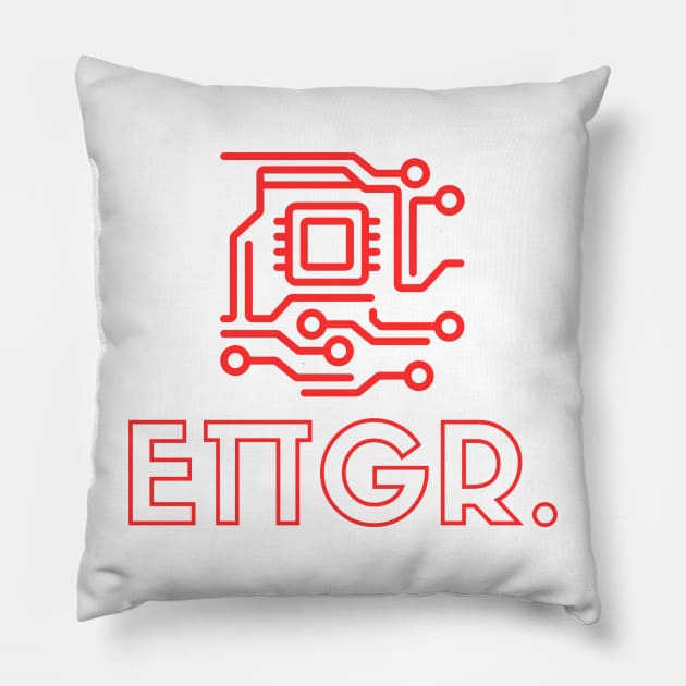 Electronics Engineer Pillow by Merch by Arc