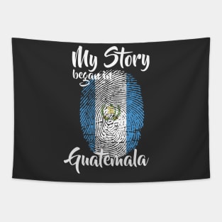 Guatemala Flag Fingerprint My Story DNA Guatemalan Tapestry