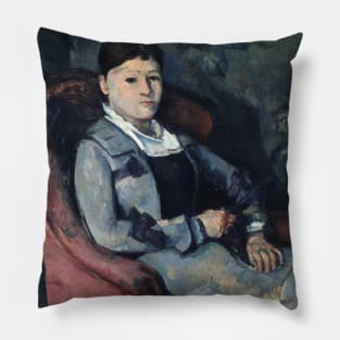 Portrait of Mme. Cezanne by Paul Cezanne Pillow