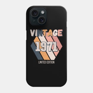 Vintage Since 1971 Birthday Retro Fun Phone Case