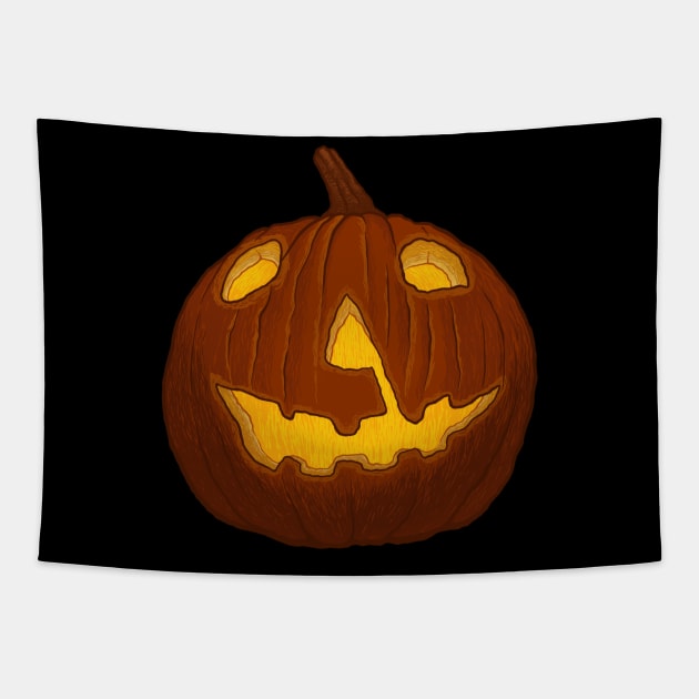 Halloween Jack o Lantern Tapestry by BrianPower